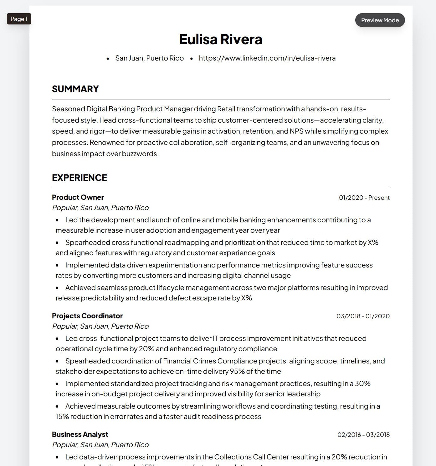 JobCopy resume builder